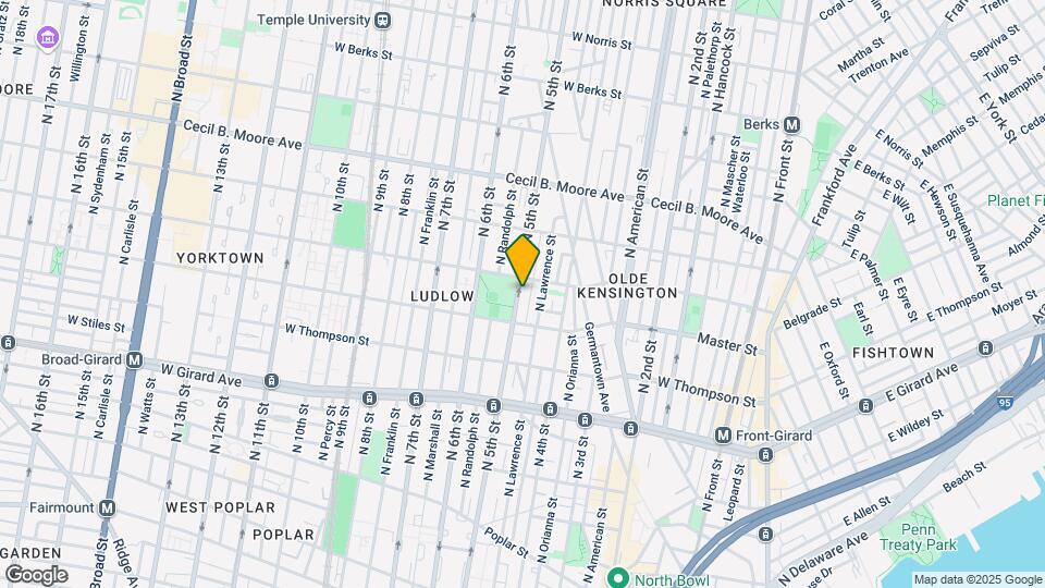 1433 N 5th St Map and Location Details