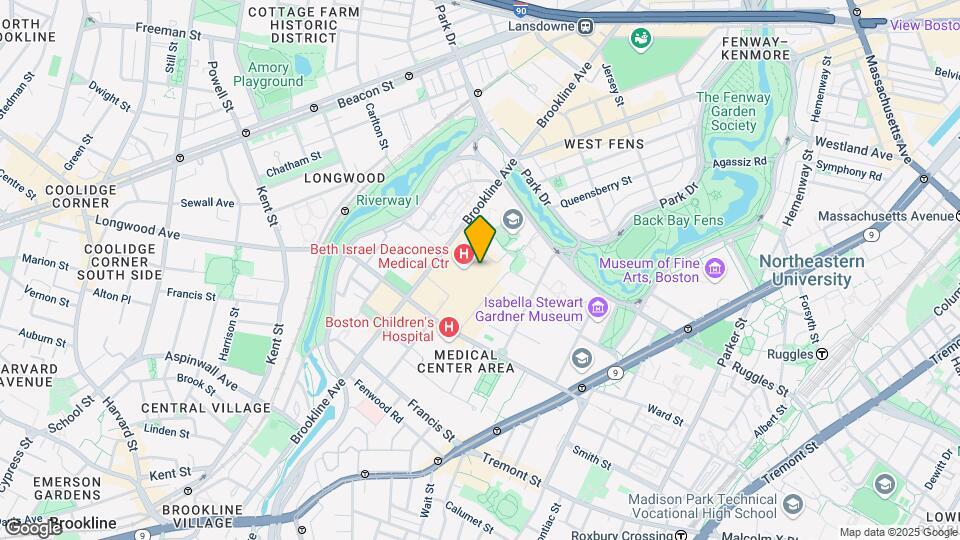 320 Brookline Ave, Unit 21 Map and Location Details