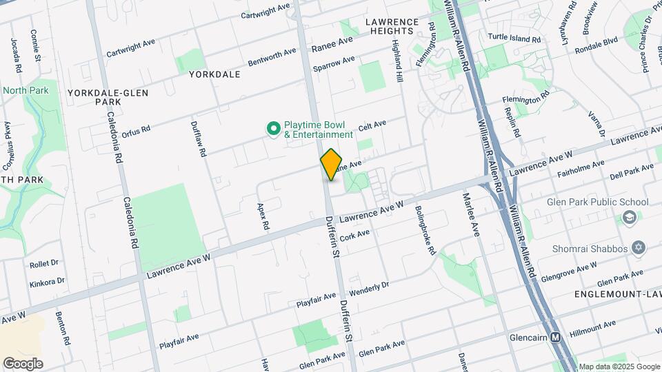 3091-3091 Dufferin St Map and Location Details