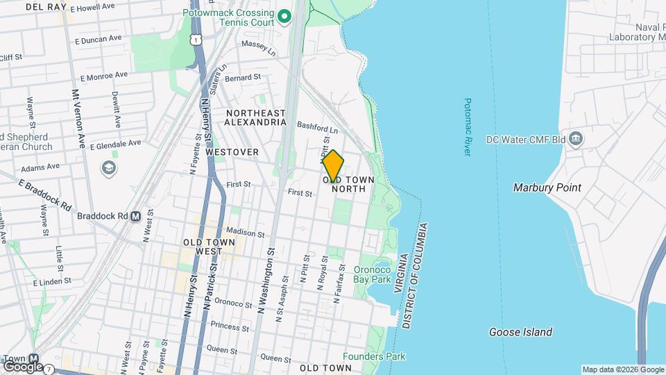 1040 N Royal St Map and Location Details