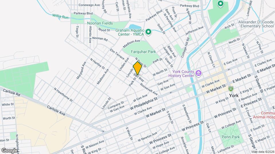 460 Park St Map and Location Details