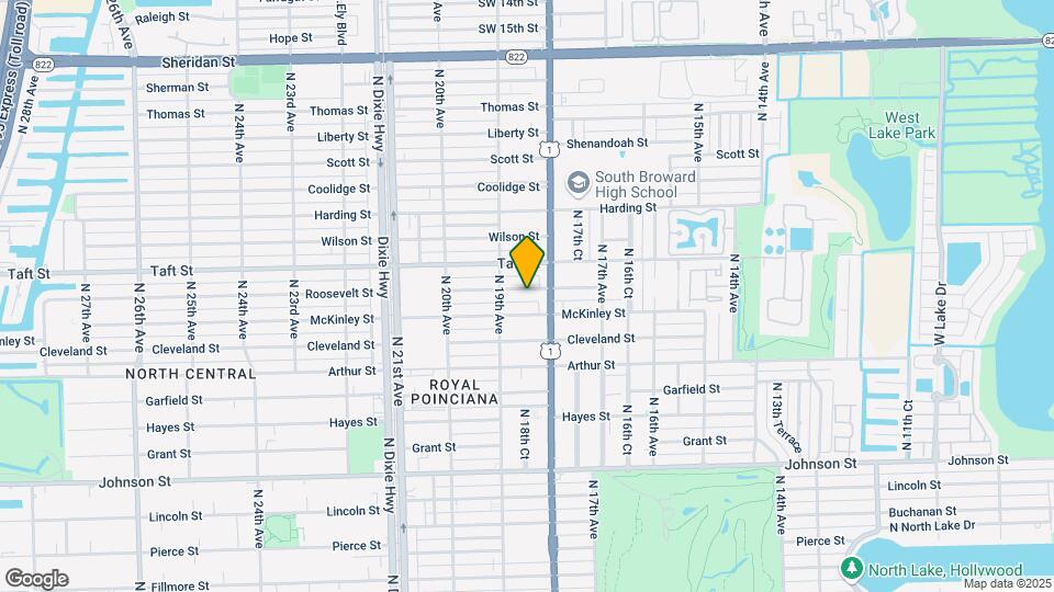 1820 Roosevelt St Map and Location Details