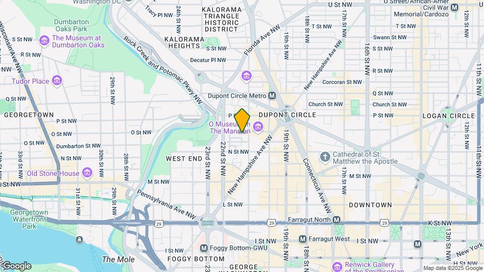 2112 O St NW Mapa y Detalles de la Ubicación