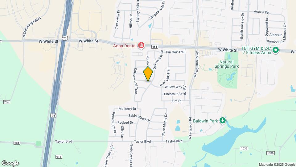 1206 Oak Hollow Ln Map and Location Details