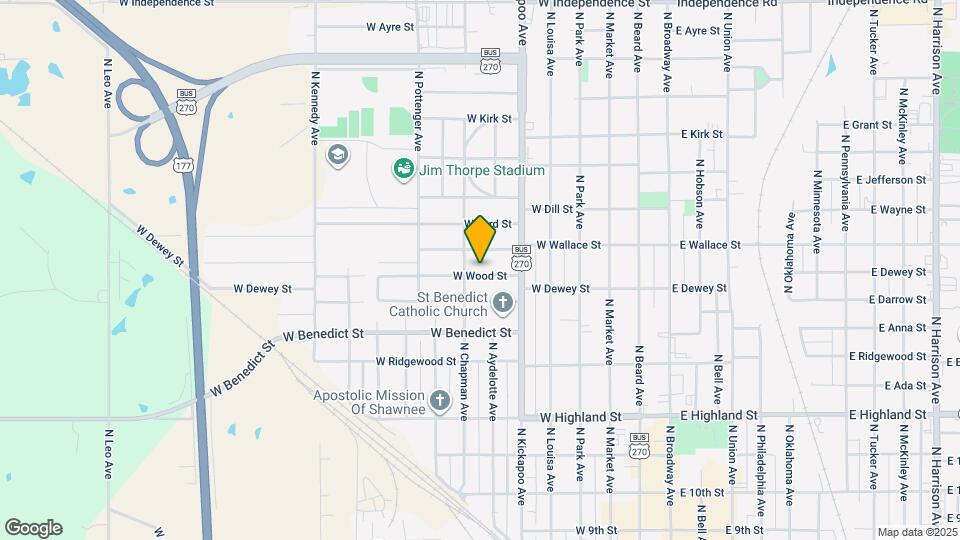 538 W Wood St Map and Location Details