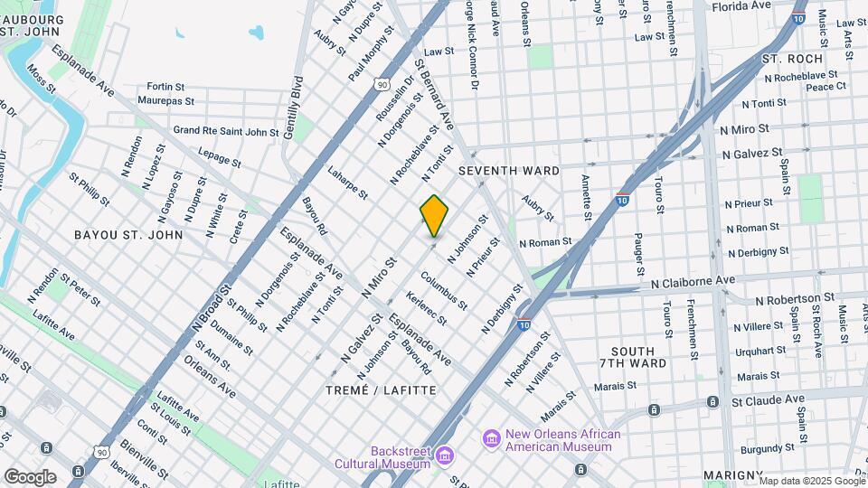 1547 N Galvez St Map and Location Details