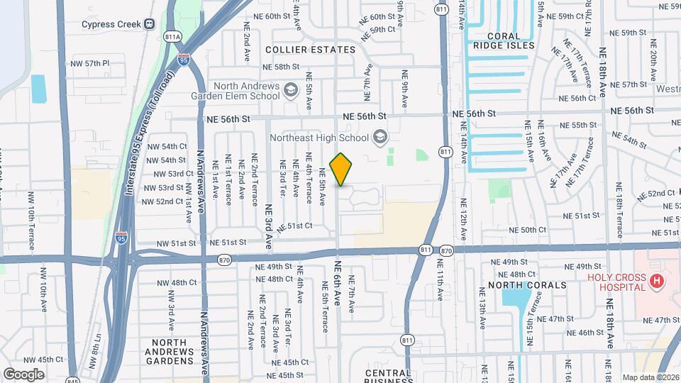 5328 NE 6th Ave Map and Location Details