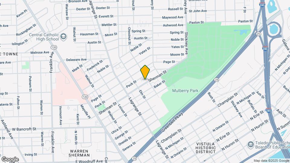 1133 Sherman St Map and Location Details