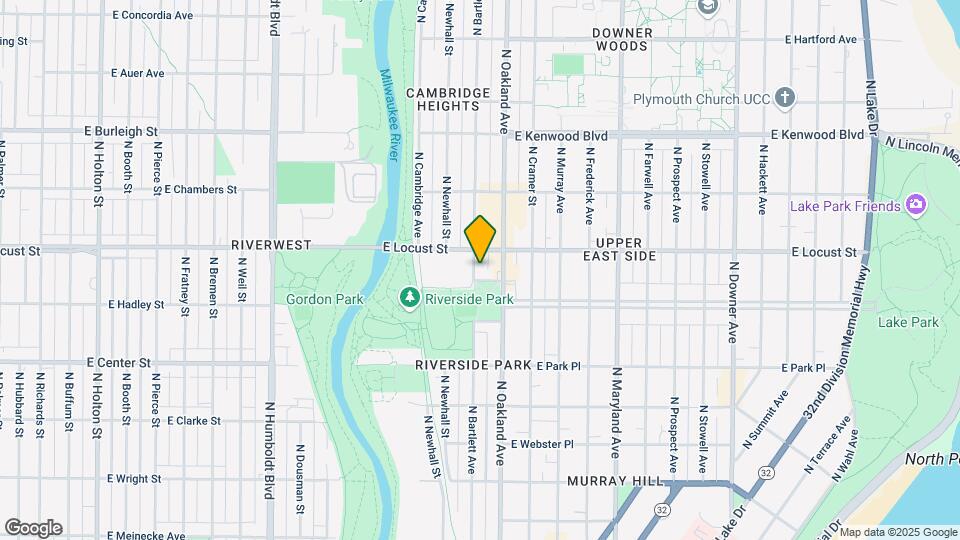 2840 N Bartlett Ave, Unit Upper Map and Location Details