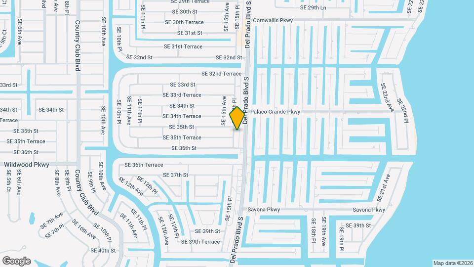 3509 SE 15th Pl Map and Location Details