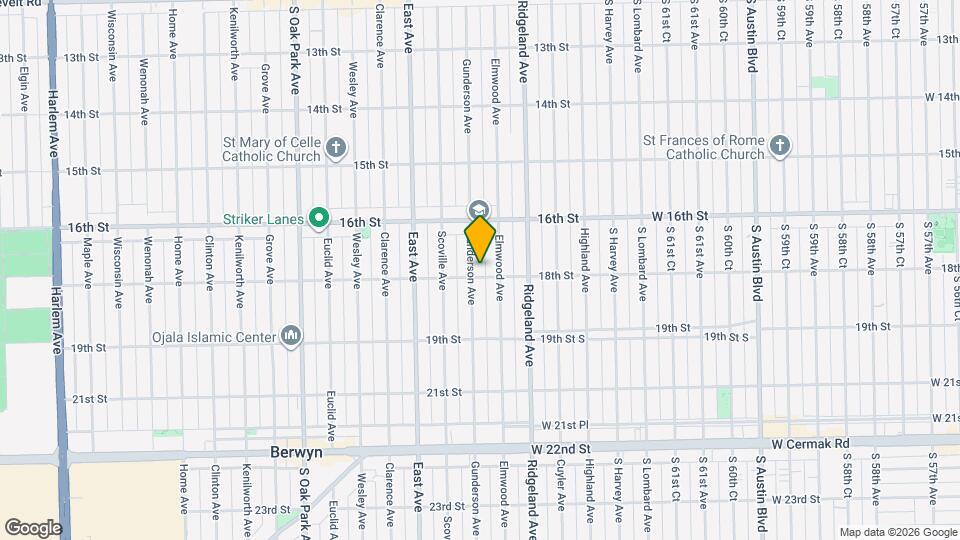 1645 Gunderson Ave Map and Location Details