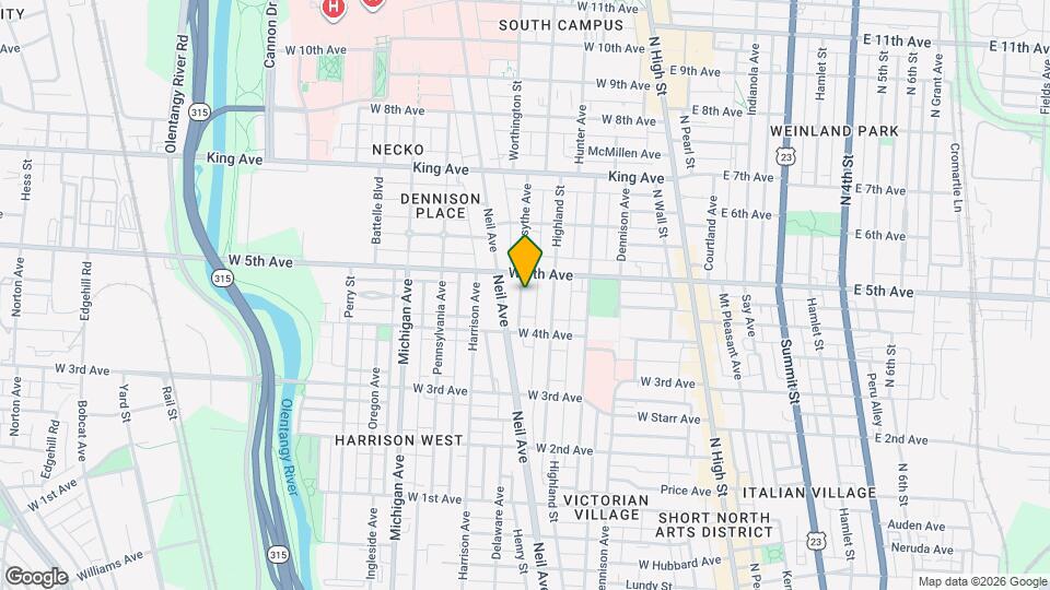 1230 Forsythe Ave Map and Location Details