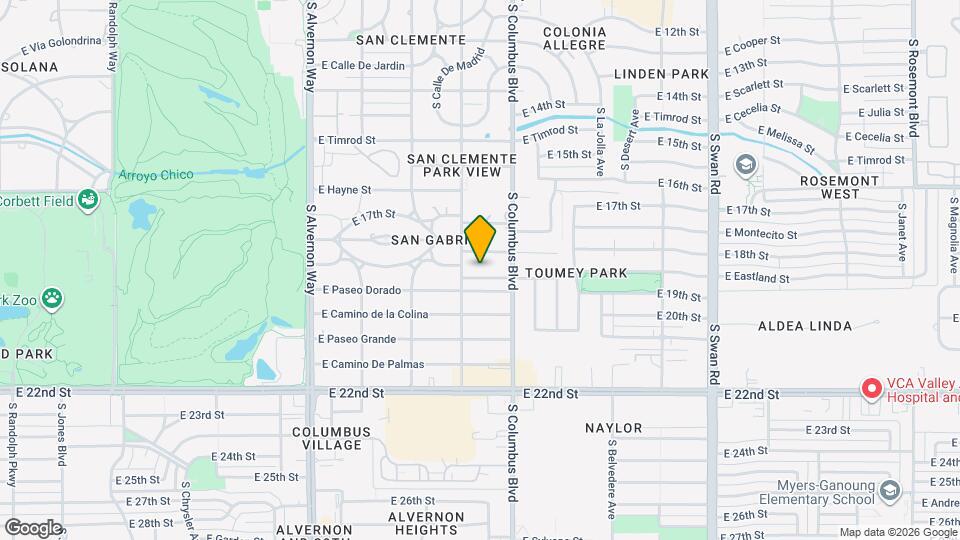 4227 E Santa Barbara Ave Map and Location Details