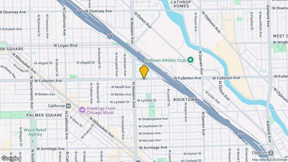 2323 W Fullerton Ave, Unit #3 Map and Location Details
