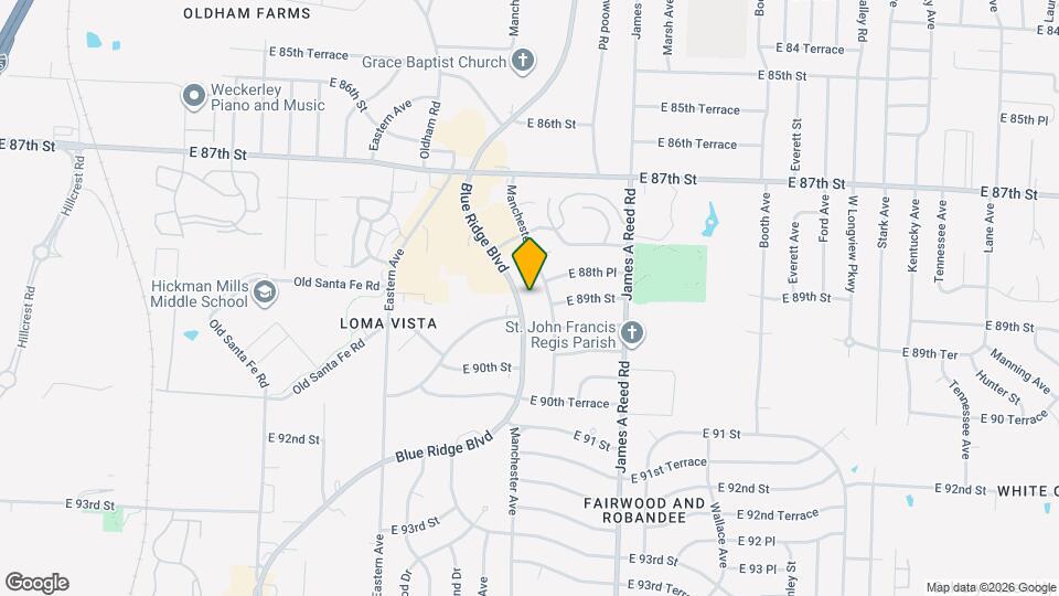 8817 Blue Ridge Blvd Mapa y Detalles de la Ubicación