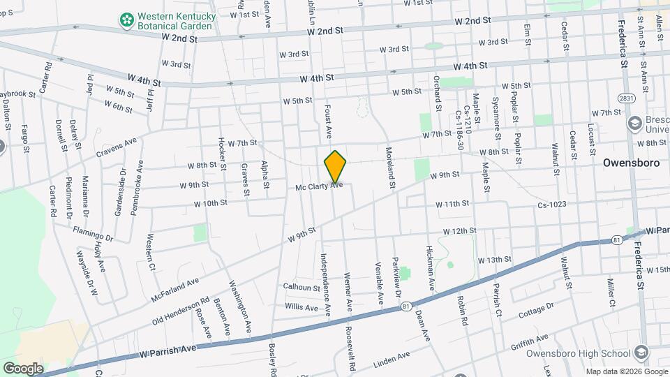 903 Sutherland Ave Map and Location Details