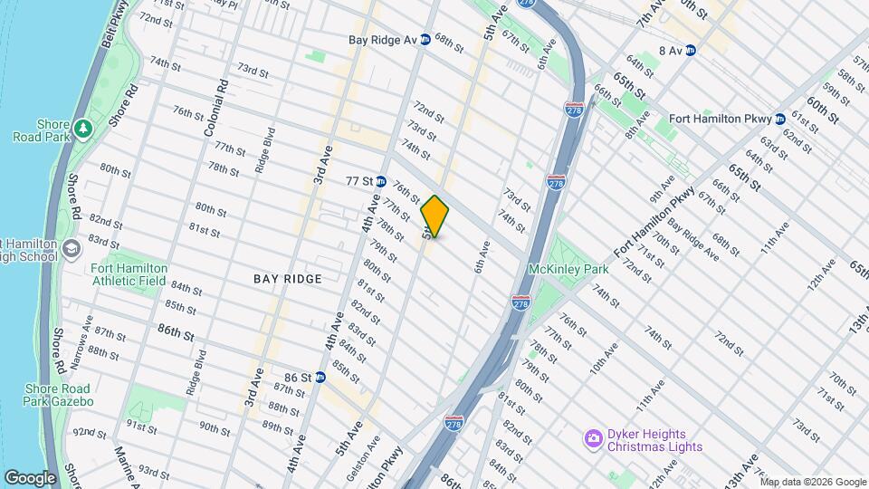 514 77th St, Unit 2nd floor Mapa y Detalles de la Ubicación