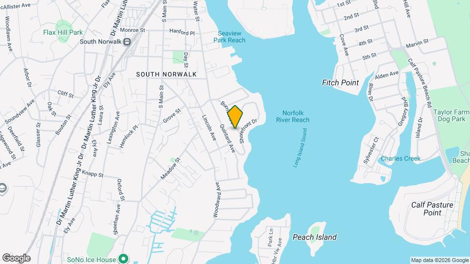 100 Shorefront Park Map and Location Details