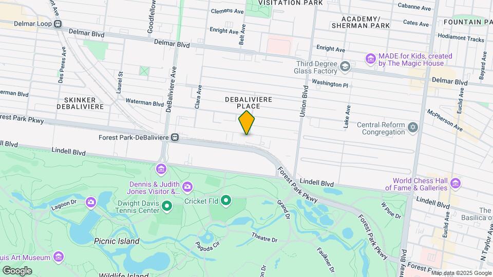 5500 Pershing Ave Mapa y Detalles de la Ubicación