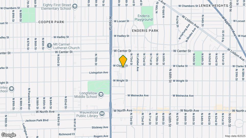 2567 N 74th St-Unit -Upper Map and Location Details