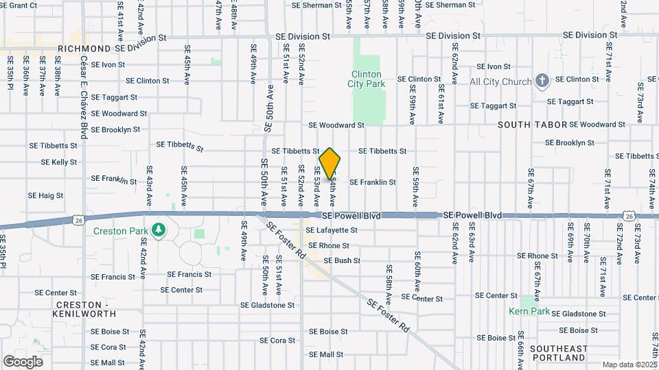 3305 SE 54th Ave Map and Location Details