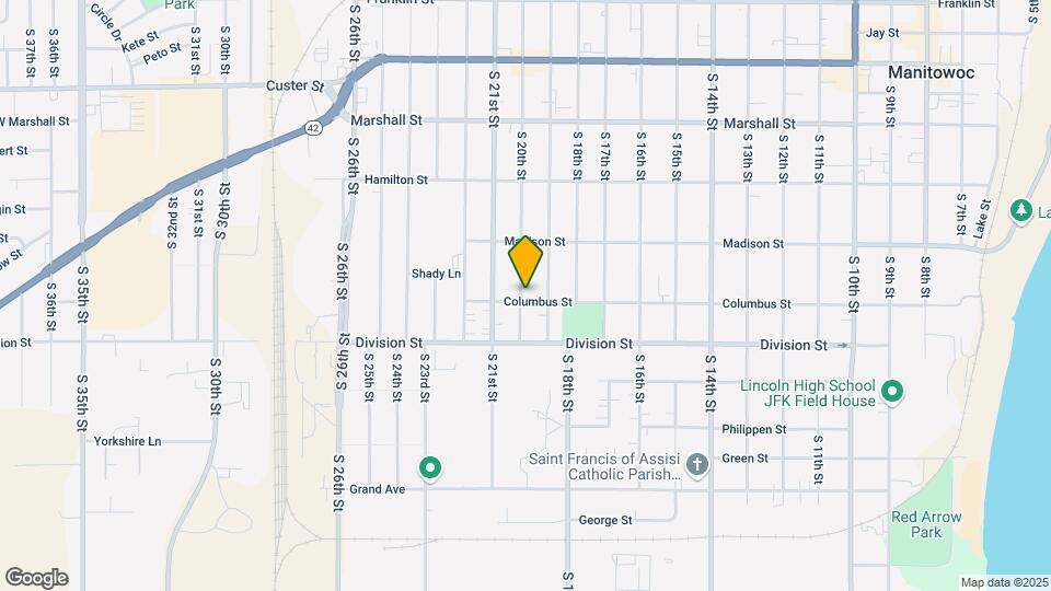 1341 S 20th St Map and Location Details