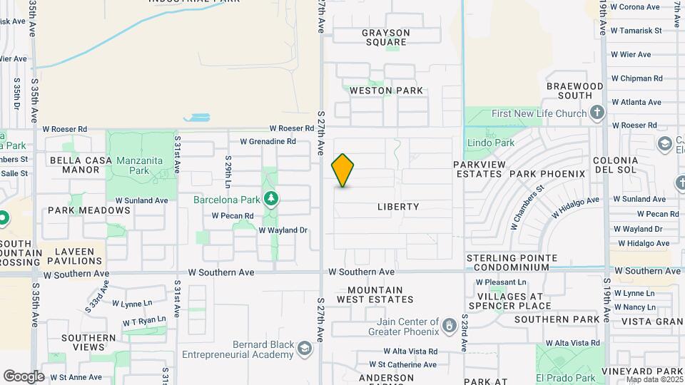 2635 W Bowker St Map and Location Details