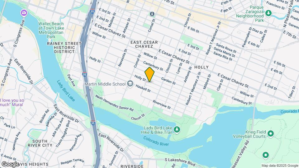 1705 Holly St-Unit -A Map and Location Details