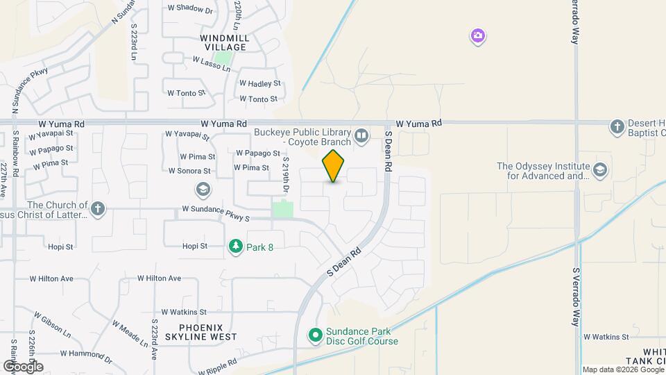 21797 W Sonora St Map and Location Details