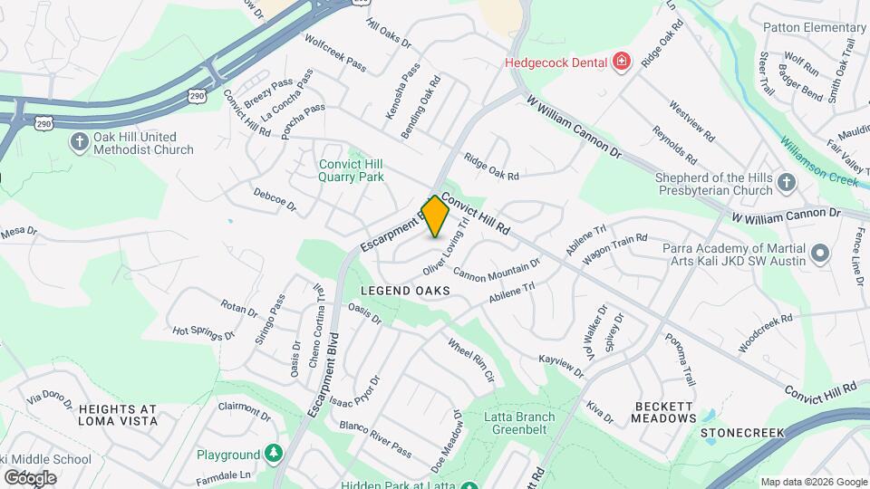 6104 John Chisum Ln Map and Location Details