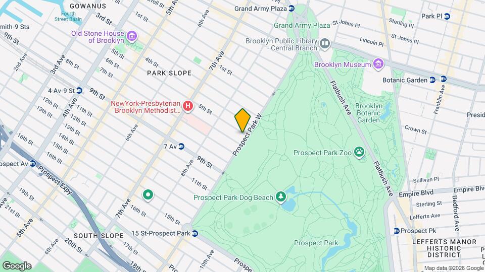 100 Prospect Park W Map and Location Details