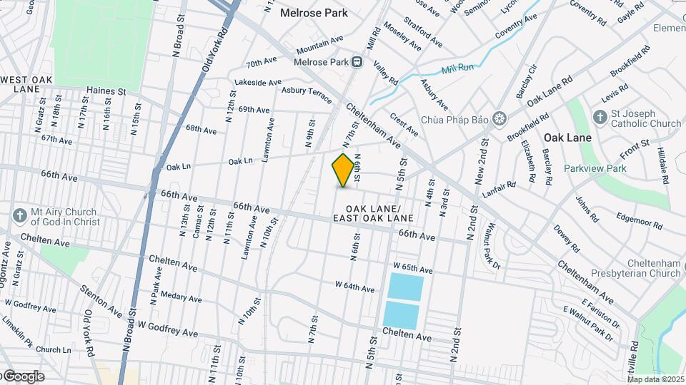 6615 N 7th St, Unit 2nd Floor Map and Location Details