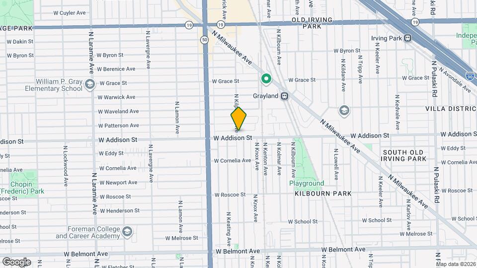 4646 W Addison St, Unit 2W Mapa y Detalles de la Ubicación