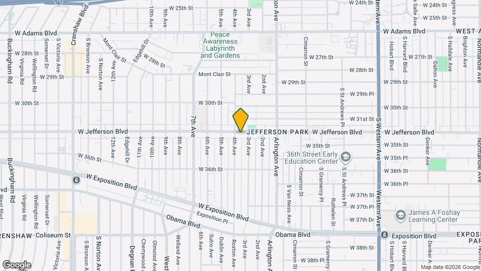 2318 1/2 W Jefferson Blvd Map and Location Details