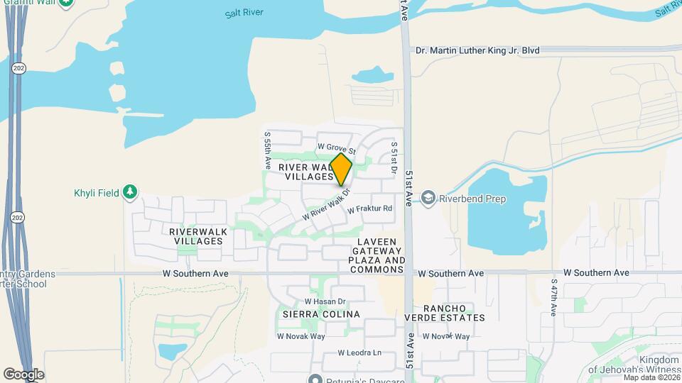 5245 W Bowker St Map and Location Details