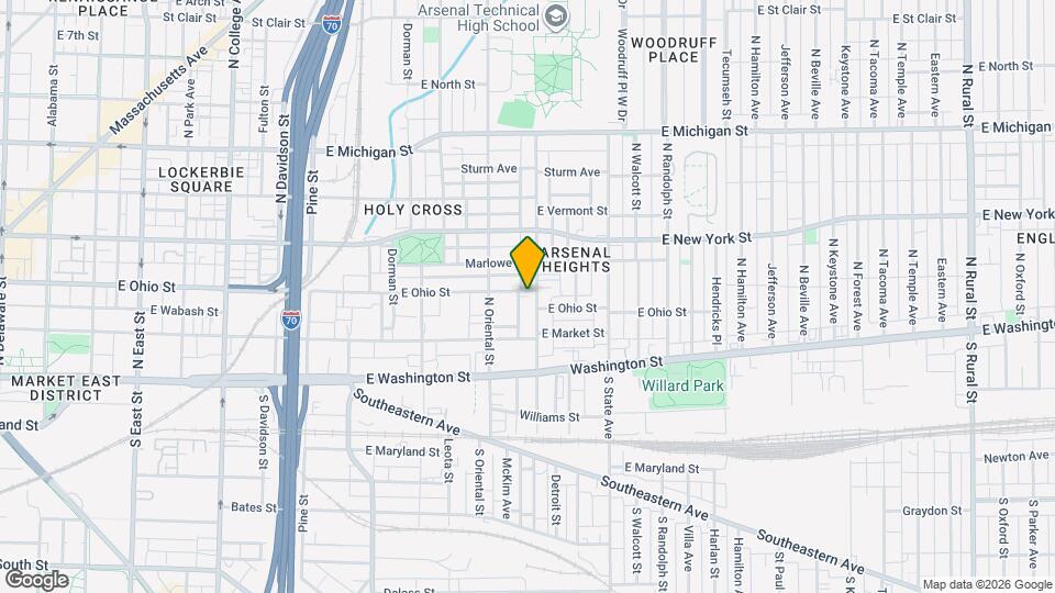 144 N Arsenal Ave Map and Location Details