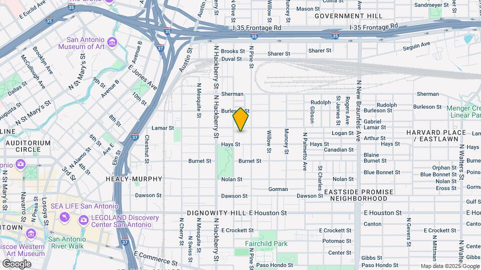 914 N Olive St Map and Location Details