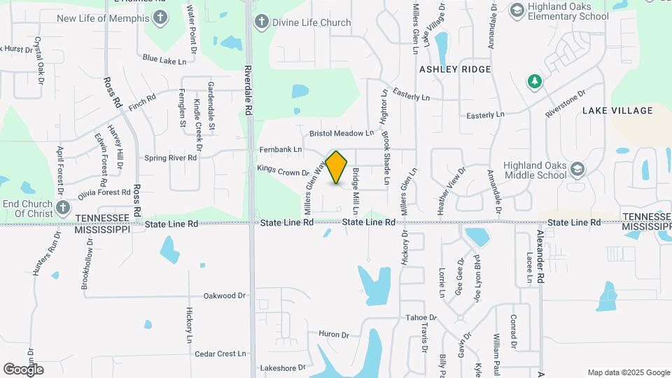 7129 Brook Mill Cove Map and Location Details