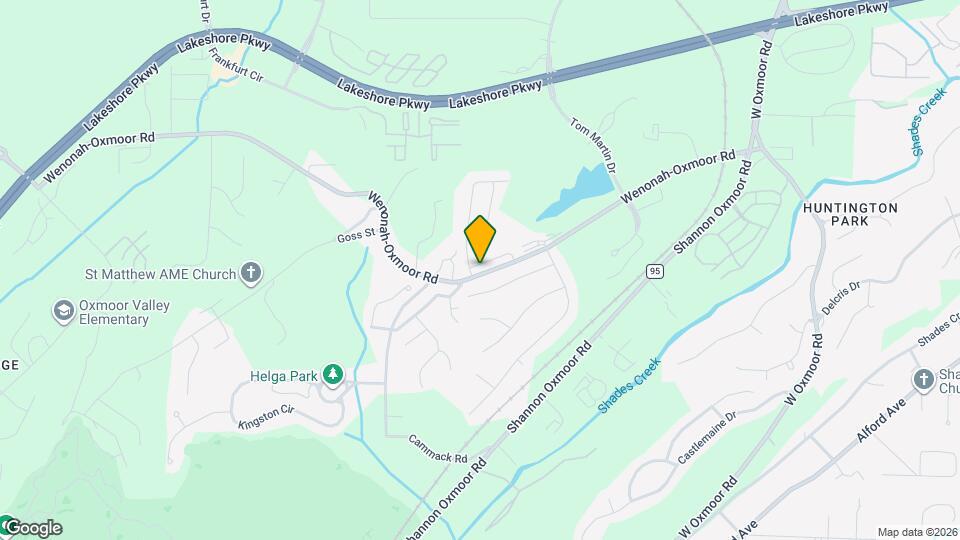 2704 Wenonah-Oxmoor Rd Map and Location Details