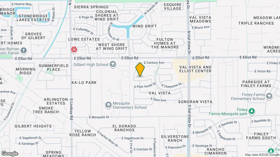 1266 E Sierra Madre Ave Map and Location Details