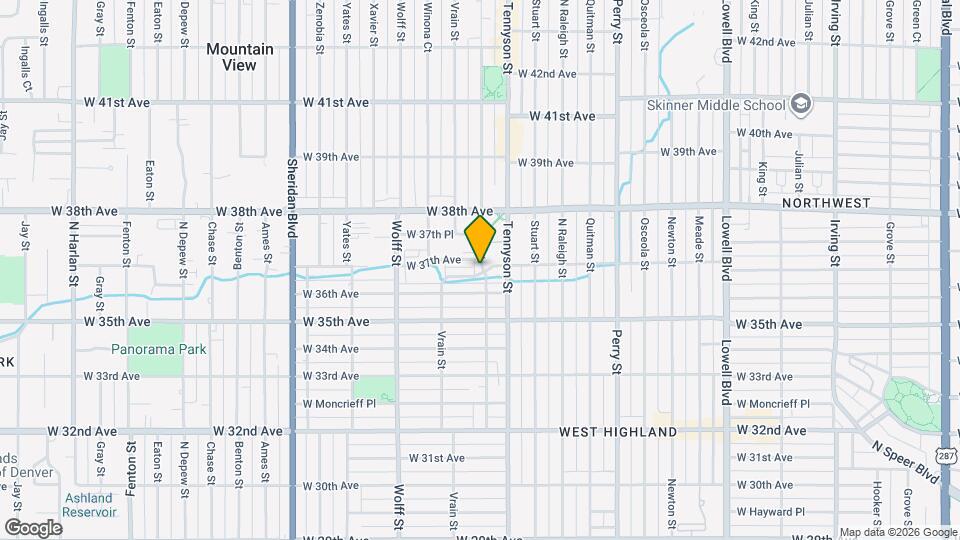 3651 Utica St Map and Location Details