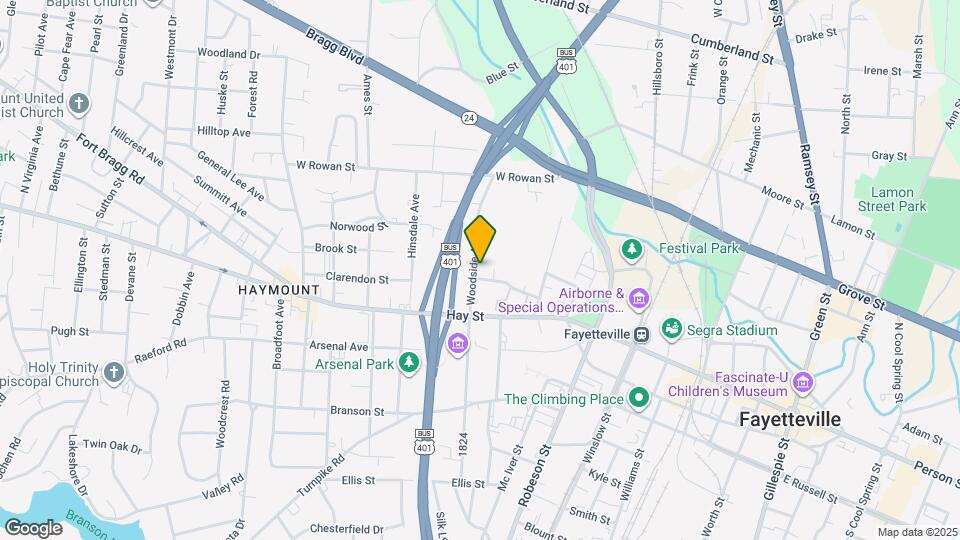 204 Woodside Ave Map and Location Details