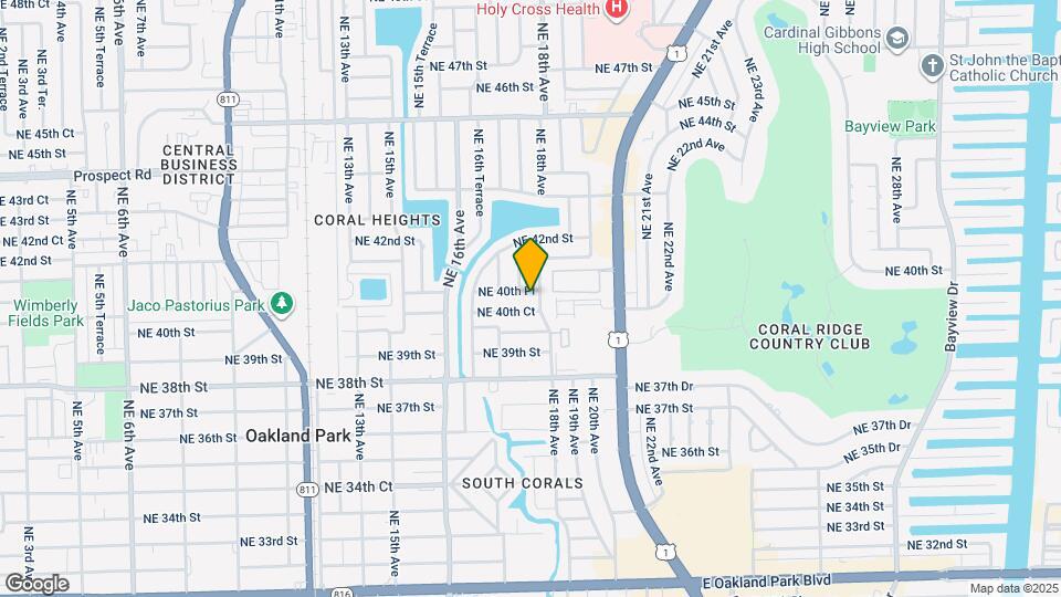 1750 NE 40th Pl Mapa y Detalles de la Ubicación