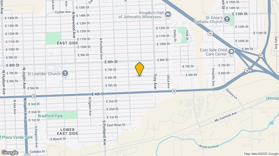 1938 E 6th St Map and Location Details