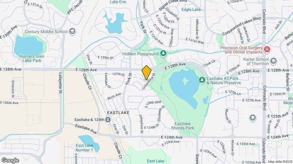 2504 E 127th Pl Map and Location Details