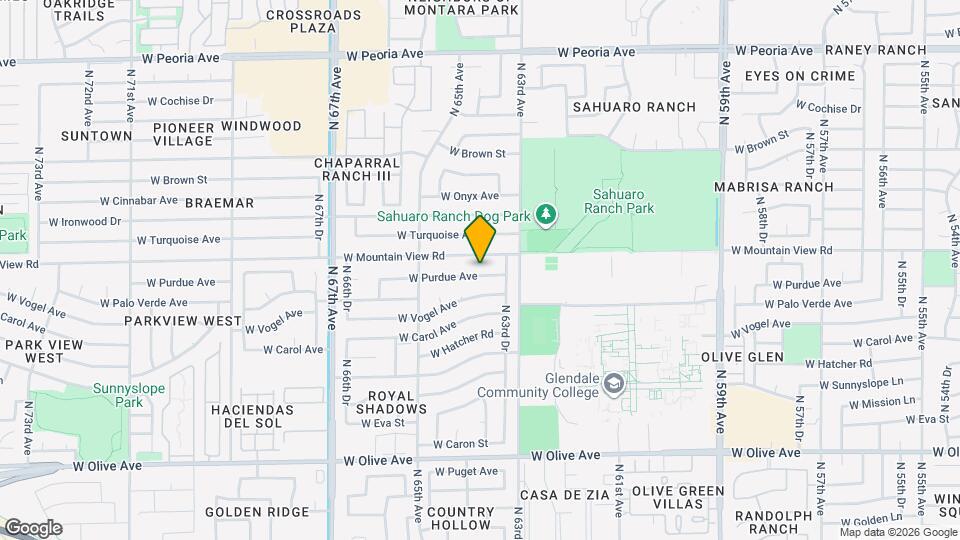 6338 W Purdue Ave Map and Location Details