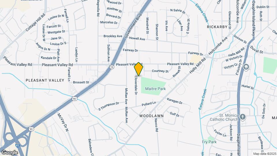 955 Cloverdale Dr Map and Location Details