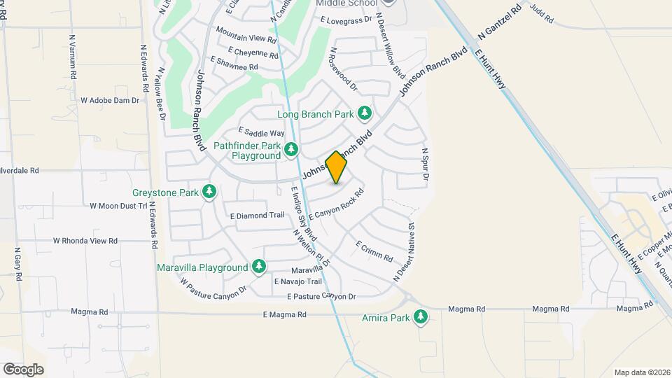 840 East Gold Dust Way Map and Location Details