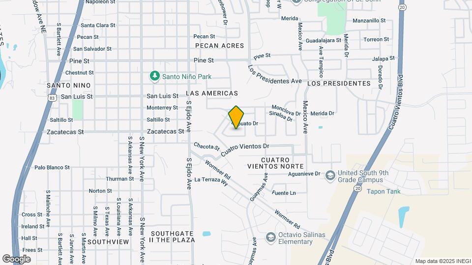 3114 Cuernavaca Dr Map and Location Details