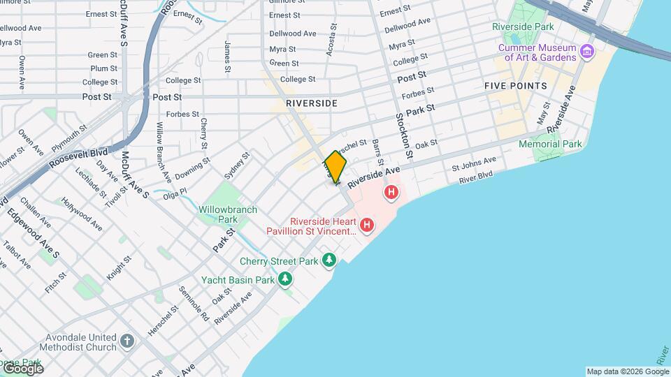 2705 Riverside Ave Map and Location Details